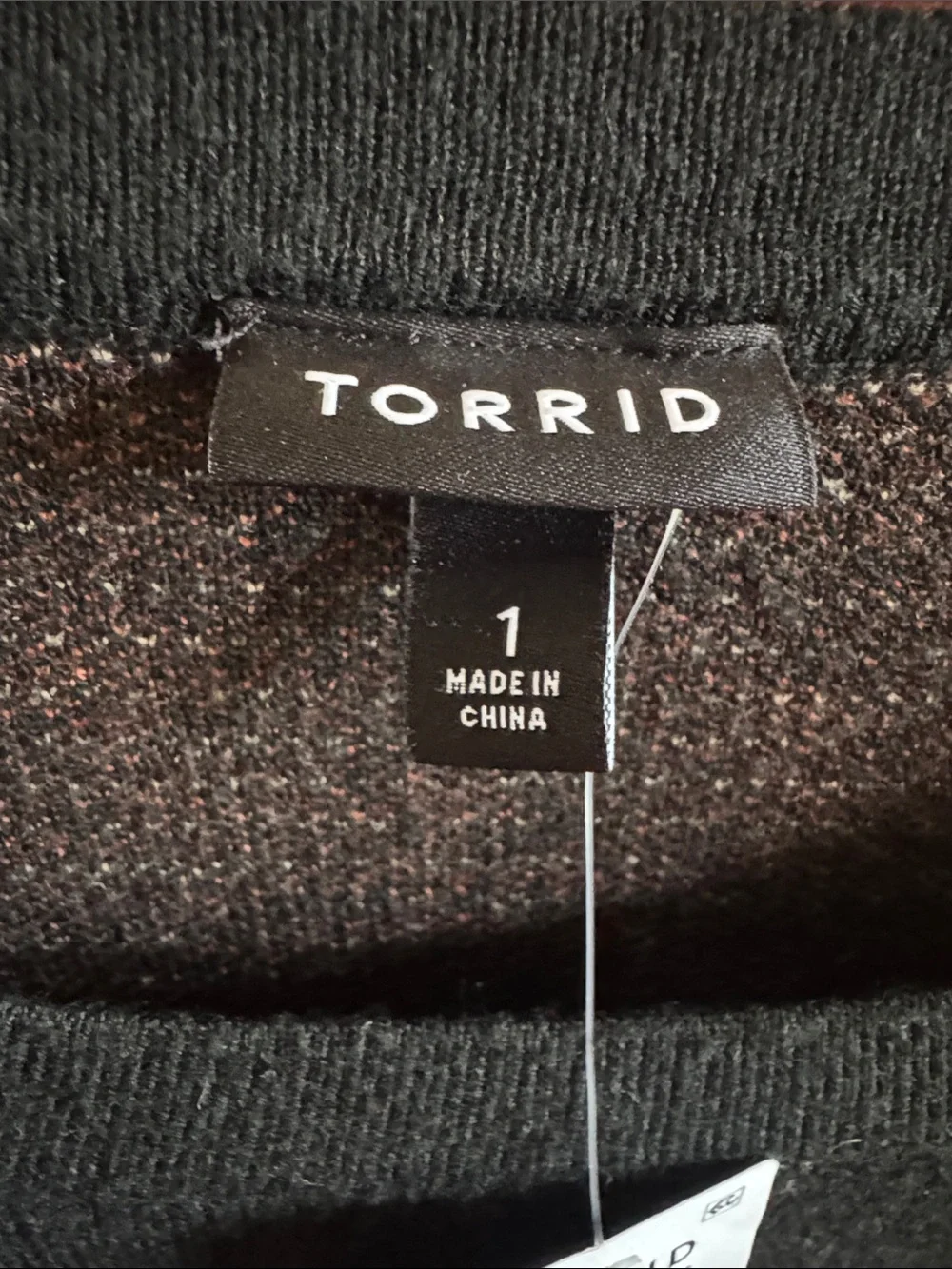 Torrid Women's XL Black Sweater with Orange Pumpkin Face NWT Pullover Halloween
